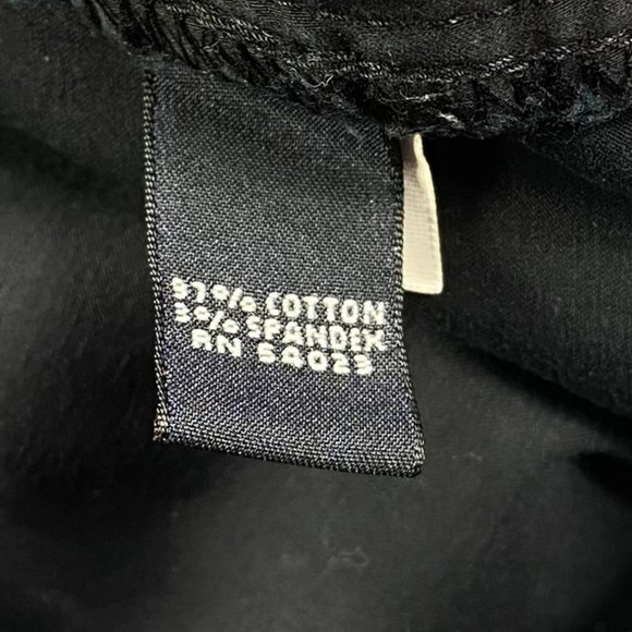 Banana Republic Pants Contoured Fit Crop Womens Size 6 Stretch Black Mid Rise - Picture 7 of 9